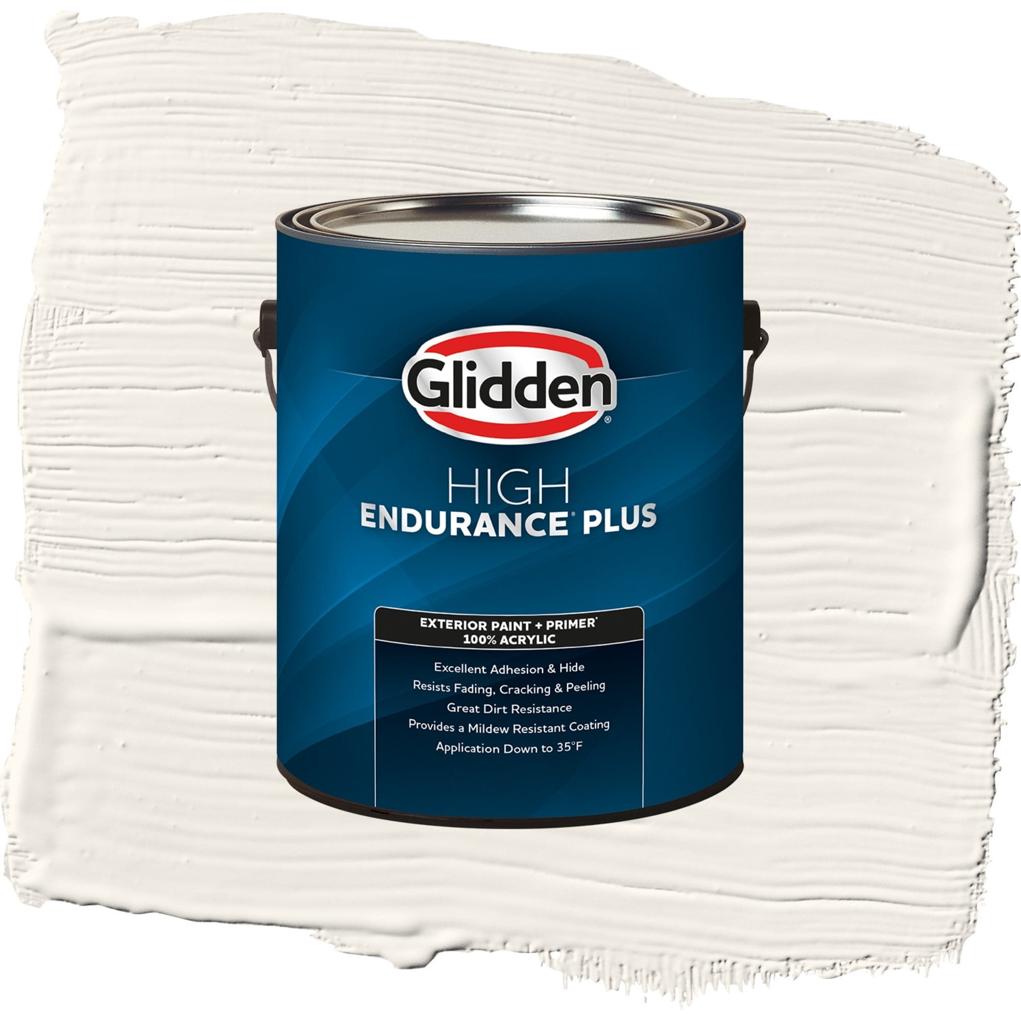Glidden High Endurance Plus Linen Ruffle Flat Exterior Paint and Primer, 1 Gallon