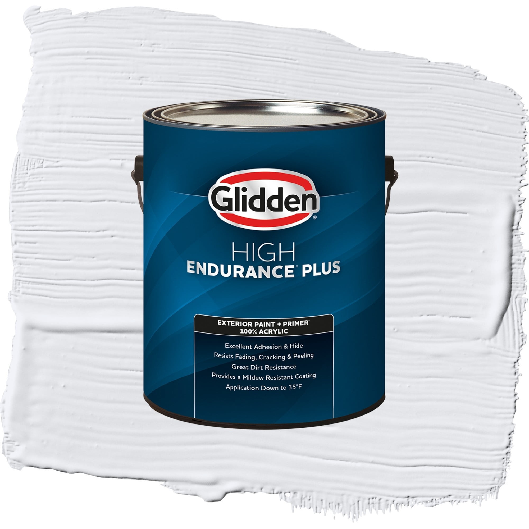 Glidden High Endurance Plus Little Dipper Flat Exterior Paint and Primer, 1 Gallon