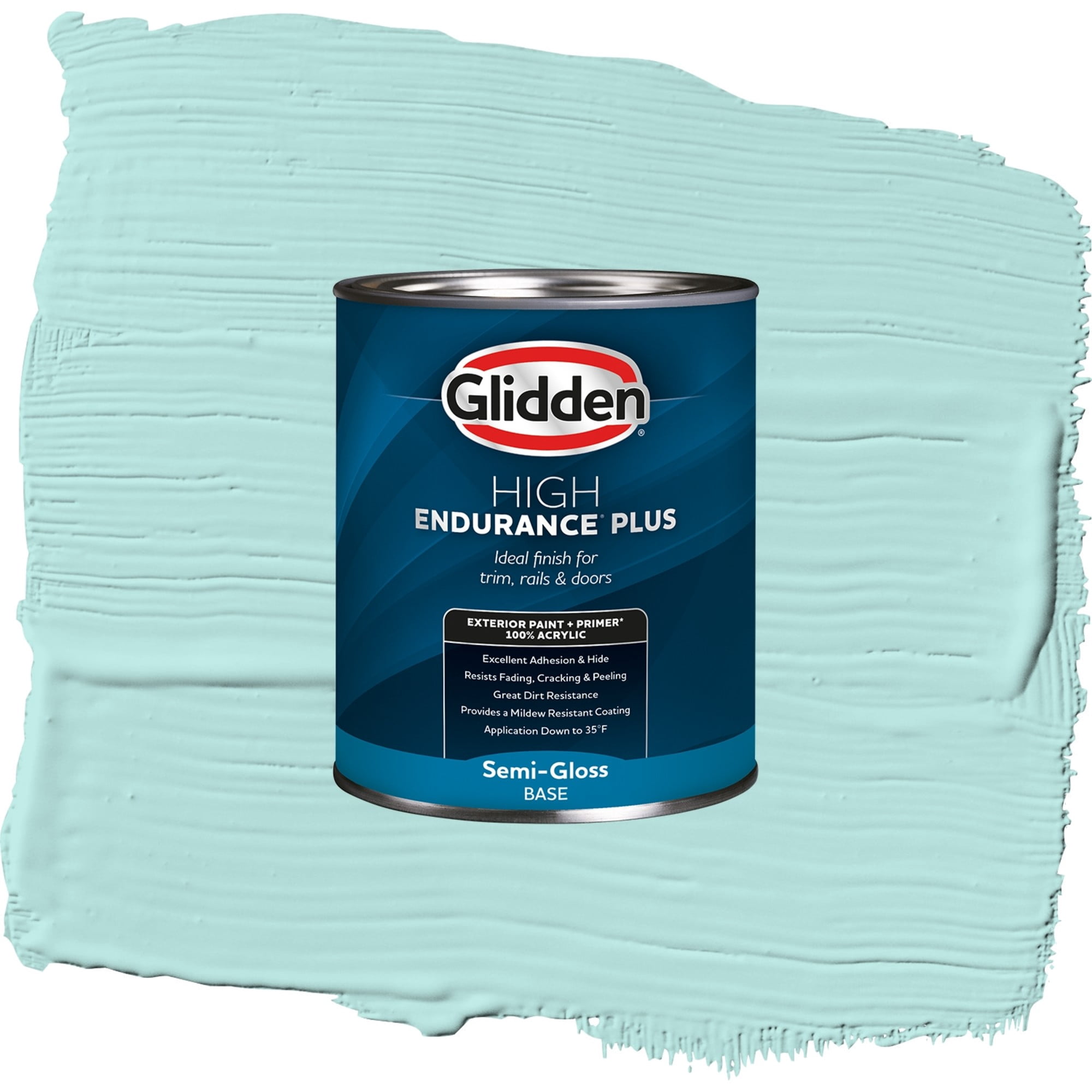 Glidden High Endurance Plus Minerva Satin Exterior Paint and Primer, 1 Quart