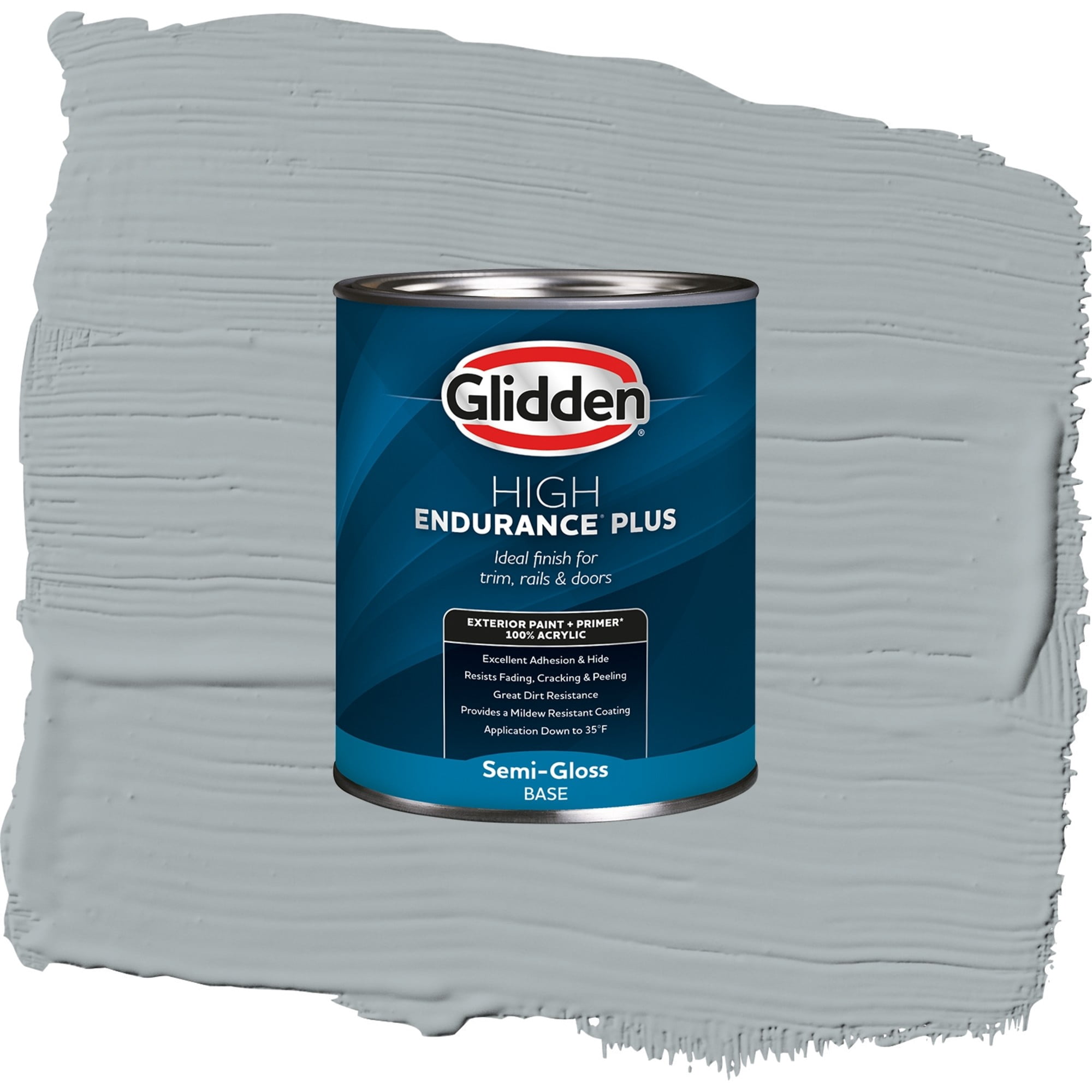 Glidden High Endurance Plus Mirror Mirror Semi Gloss Exterior Paint and Primer, 1 Quart