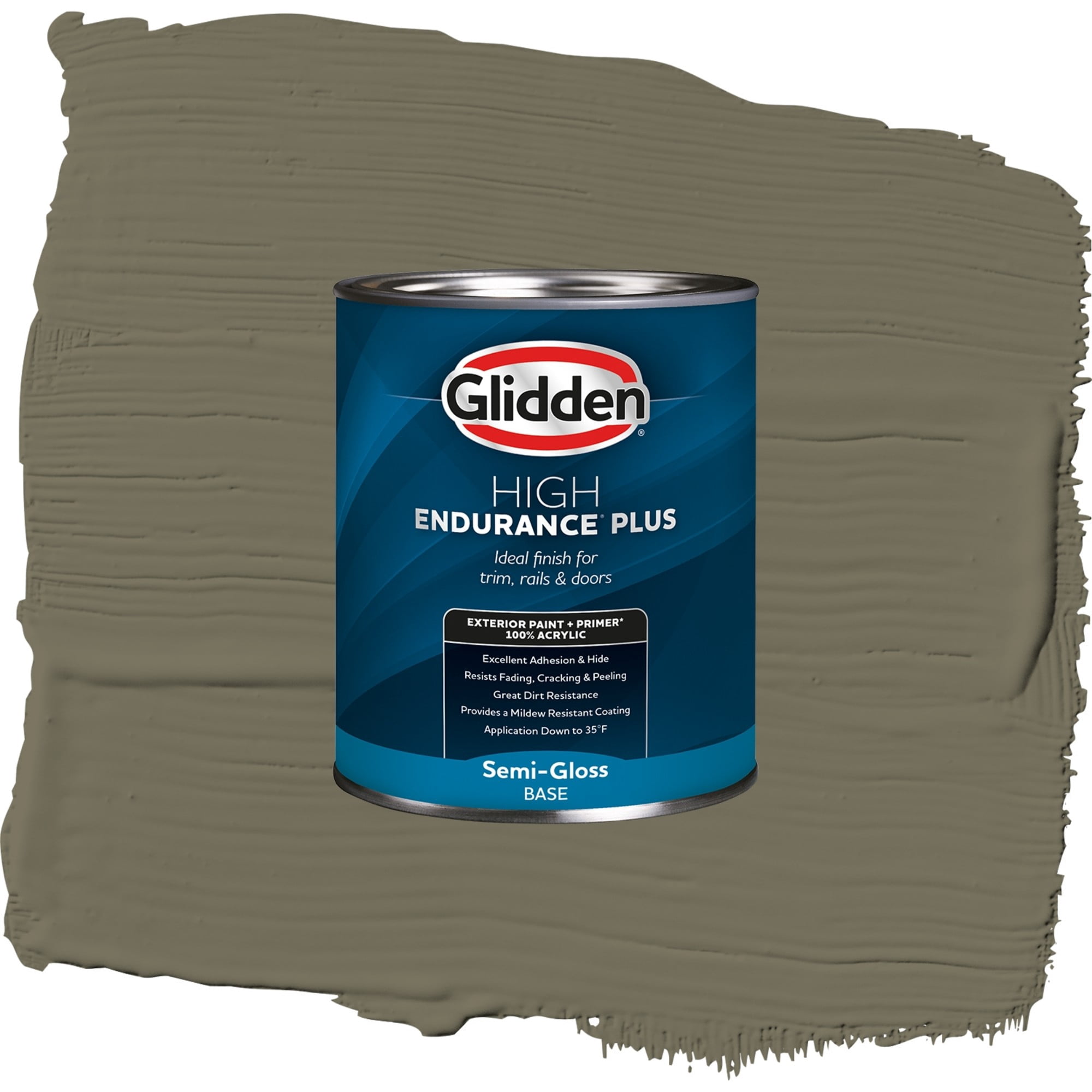 Glidden High Endurance Plus Momentum Semi Gloss Exterior Paint and Primer, 1 Quart