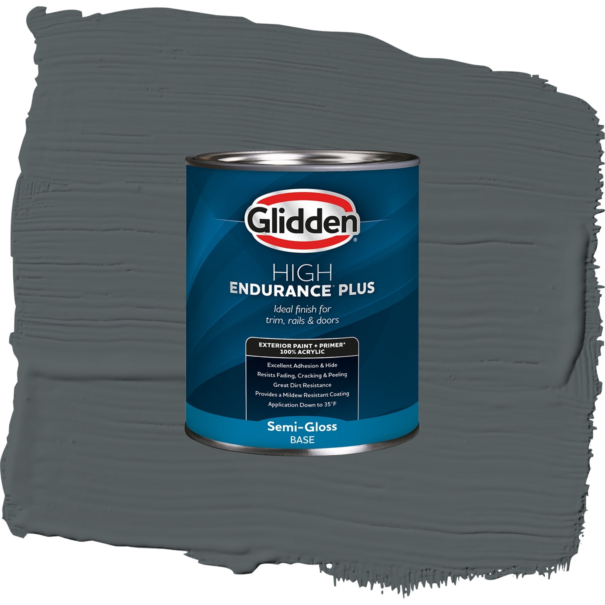 Glidden High Endurance Plus Mostly Metal Semi Gloss Exterior Paint and Primer, 1 Quart