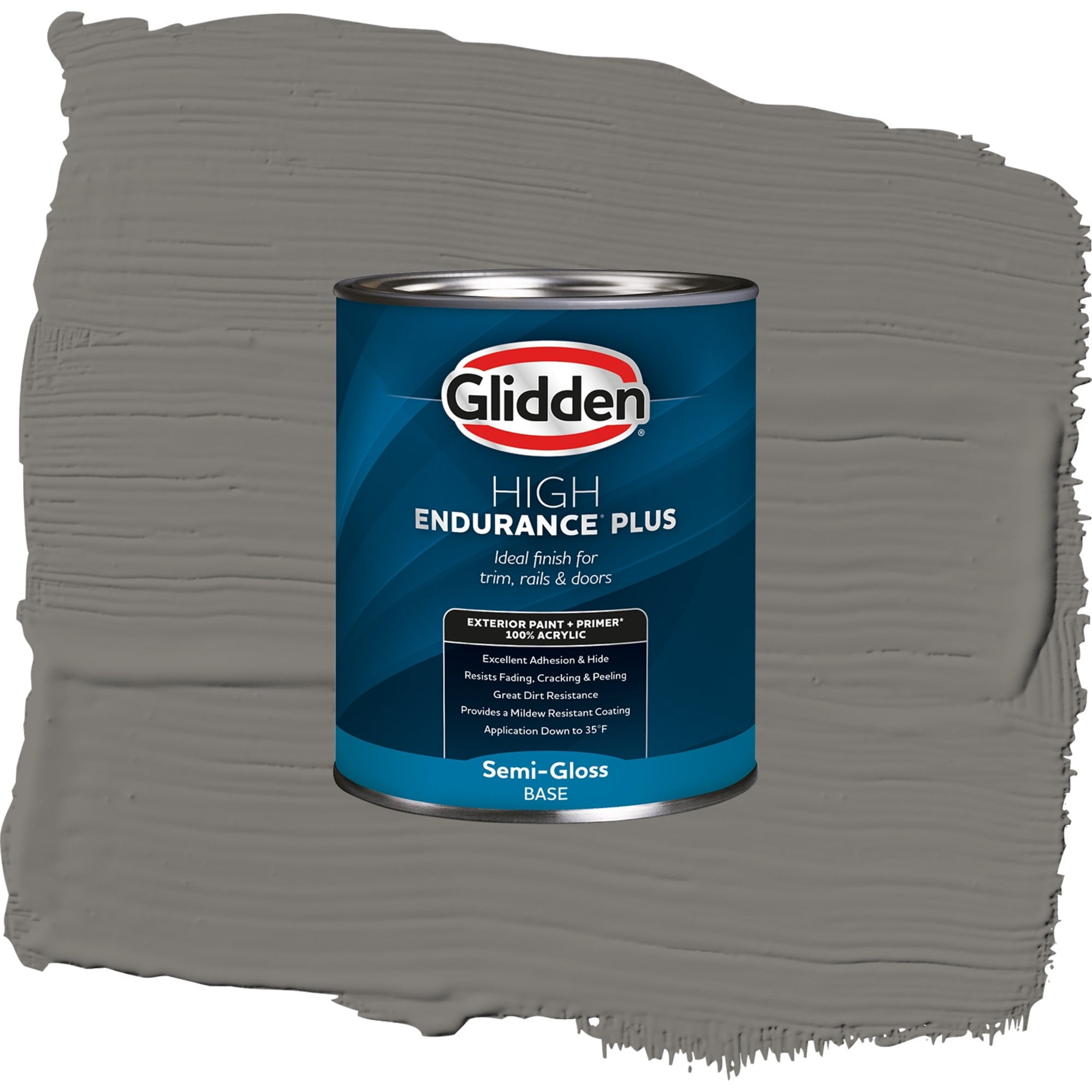 Glidden High Endurance Plus On The Edge Semi Gloss Exterior Paint and Primer, 1 Quart