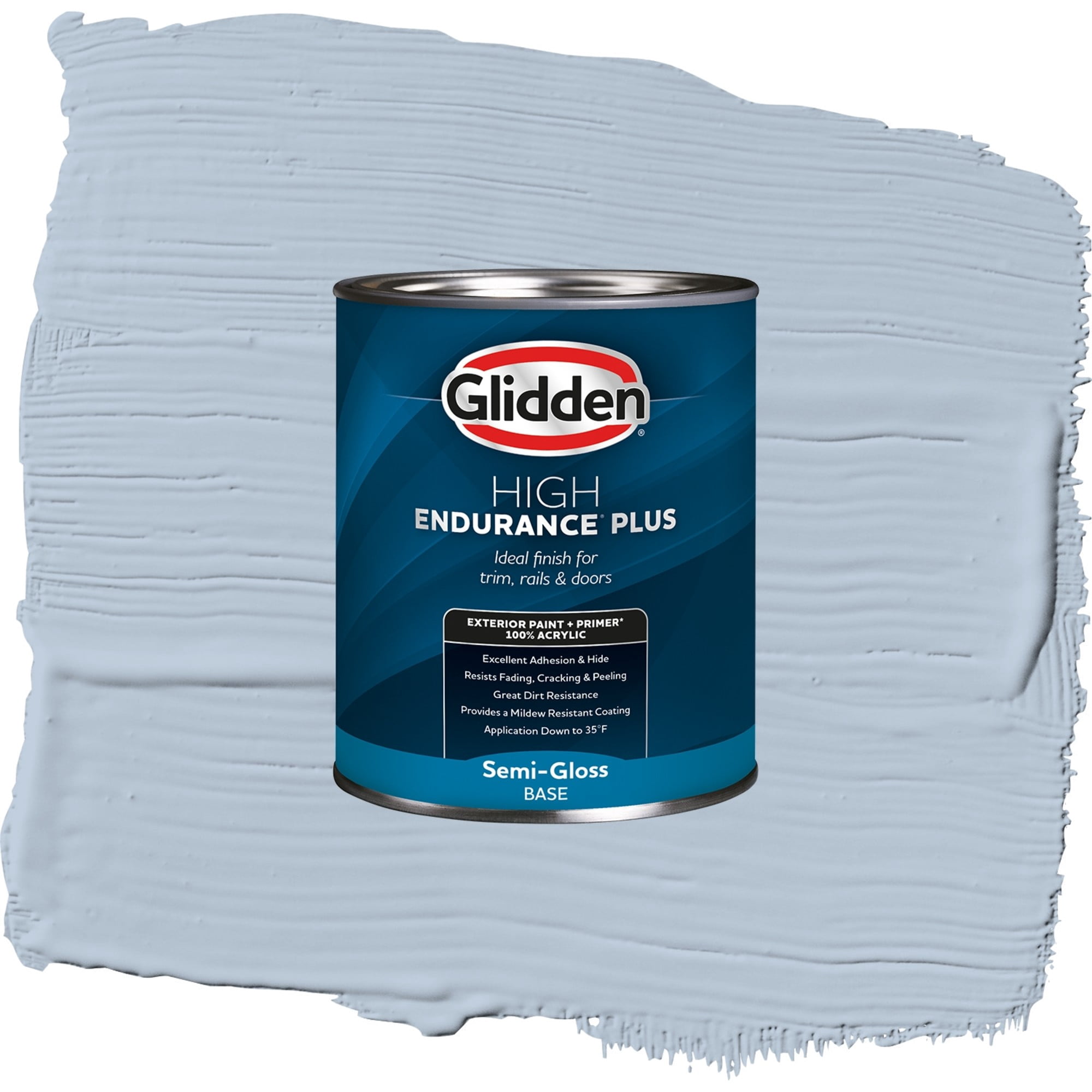 Glidden High Endurance Plus Pageant Song Semi Gloss Exterior Paint and Primer, 1 Quart
