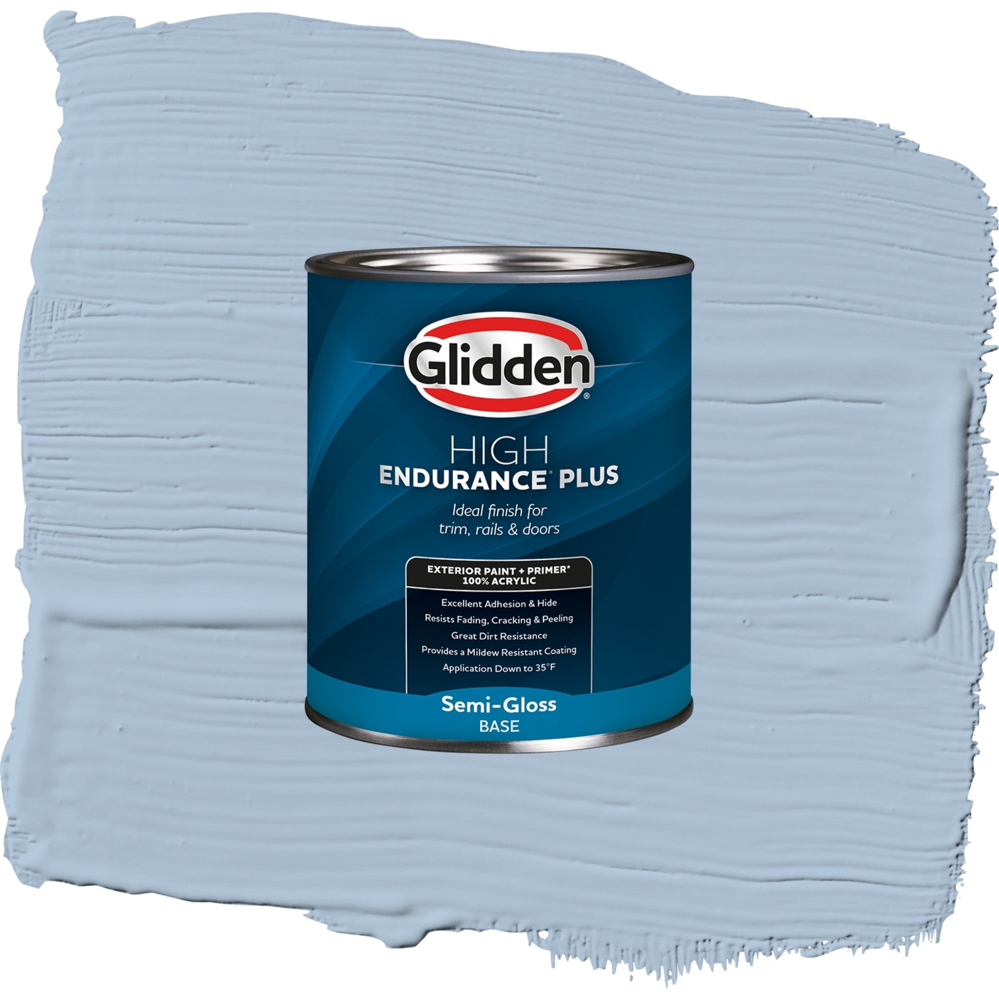 Glidden High Endurance Plus Rendezvous Satin Exterior Paint and Primer, 1 Quart