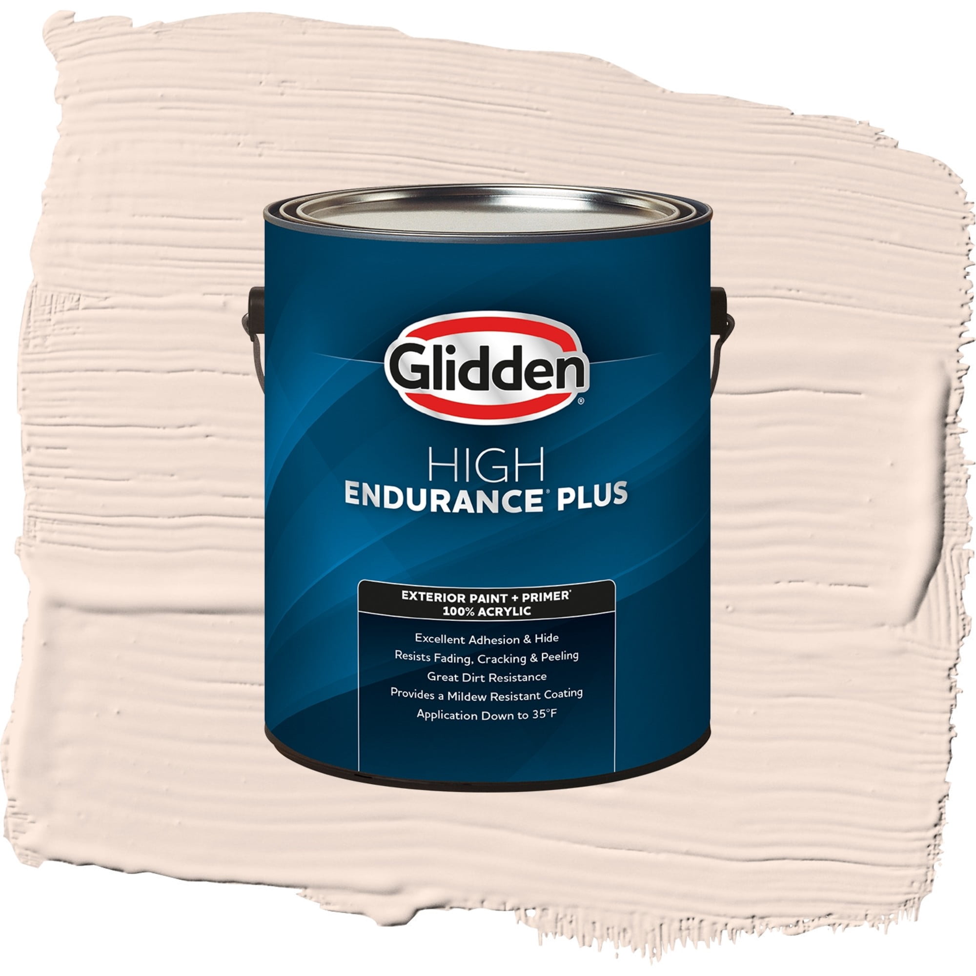 Glidden High Endurance Plus Spice Cookie Satin Exterior Paint and Primer, 1 Gallon