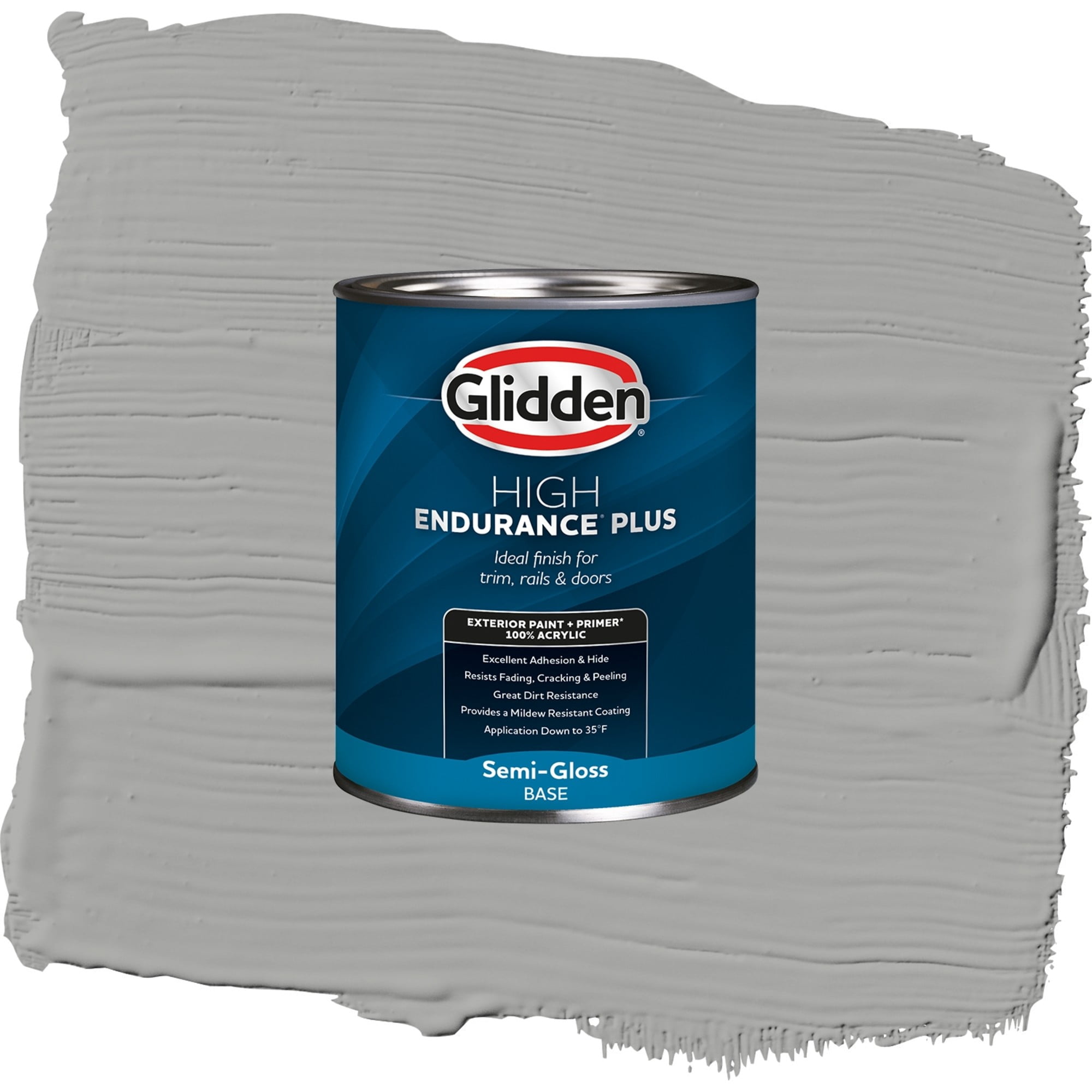 Glidden High Endurance Plus Statue Garden Satin Exterior Paint and Primer, 1 Quart