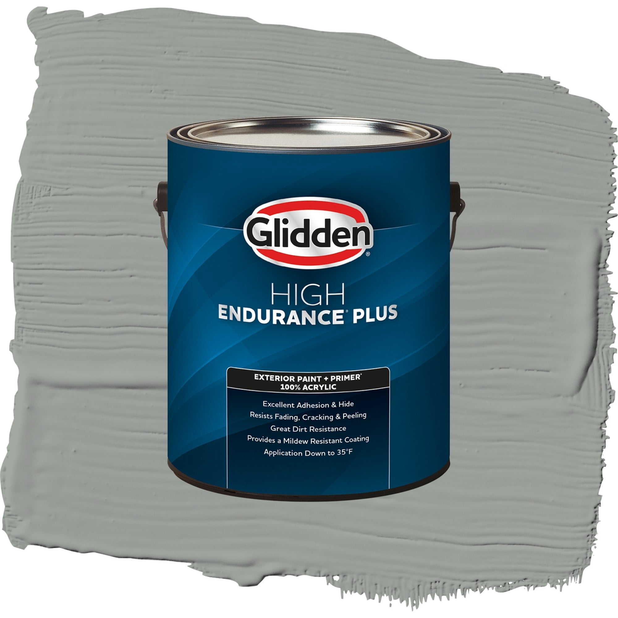 Glidden High Endurance Plus Steel Curtain Semi Gloss Exterior Paint and Primer, 1 Gallon