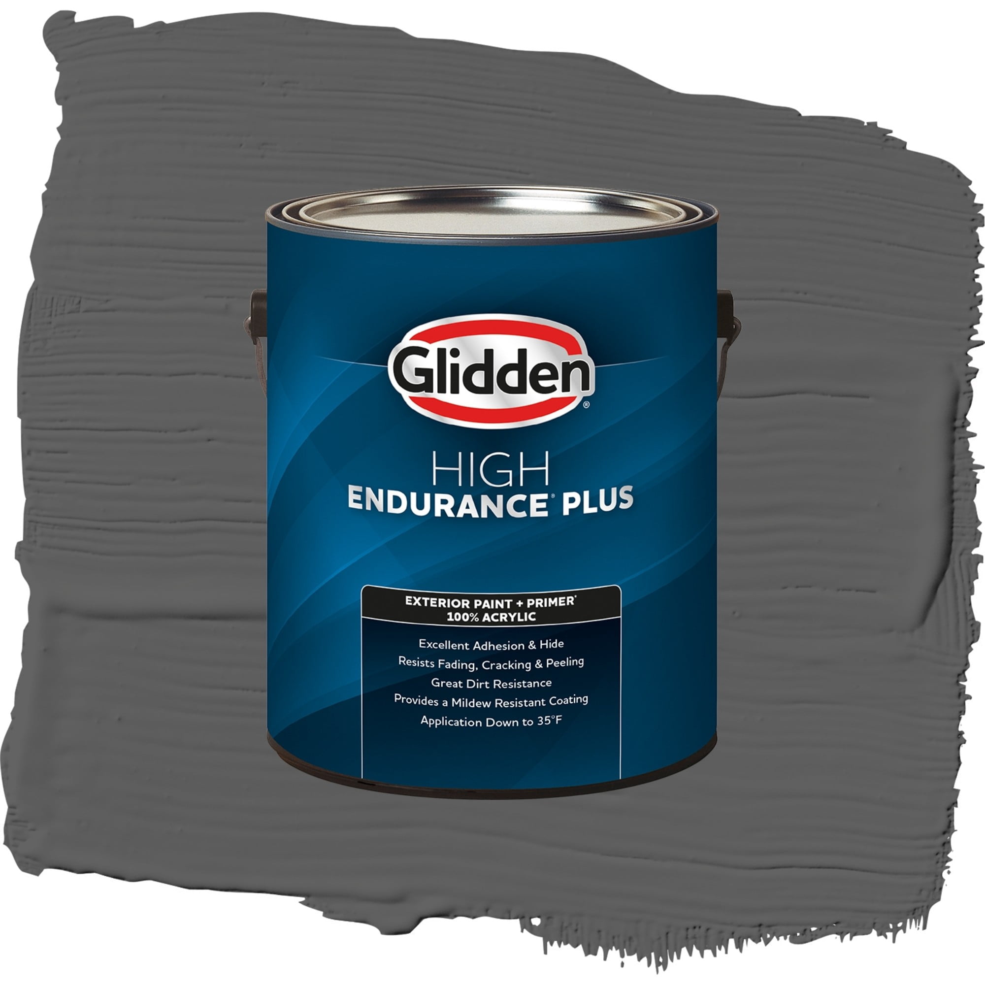 Glidden High Endurance Plus Summer Shadow Semi Gloss Exterior Paint and Primer, 1 Gallon