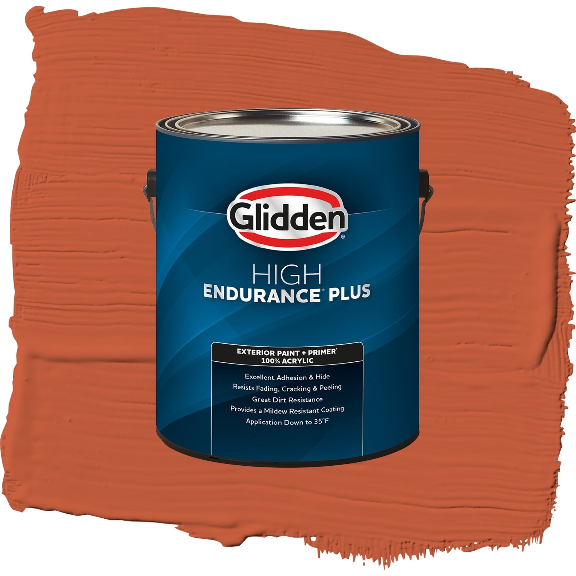 Glidden High Endurance Plus Tabasco Satin Exterior Paint and Primer, 1 Gallon