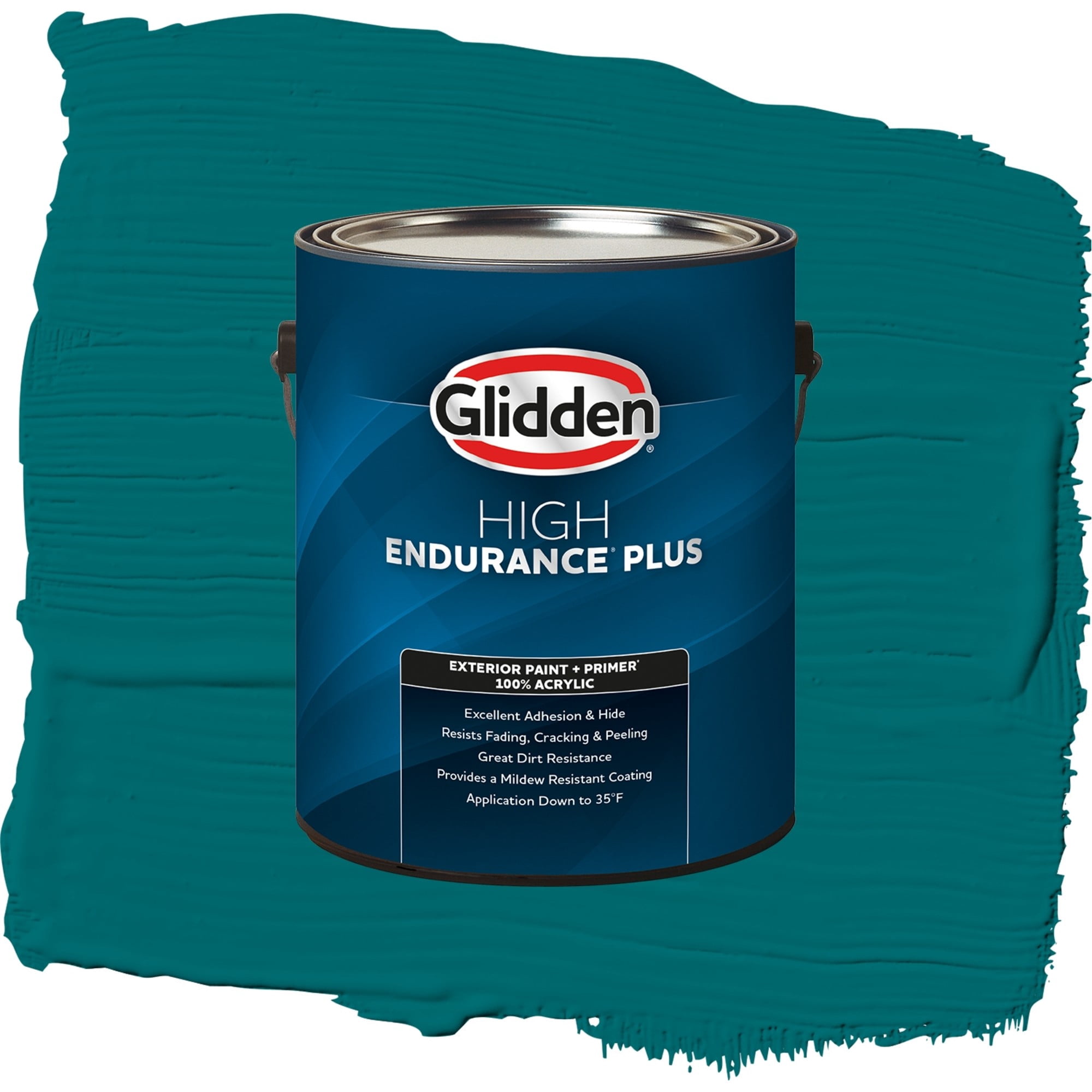 Glidden High Endurance Plus Tahitian Treat Satin Exterior Paint and Primer, 1 Gallon