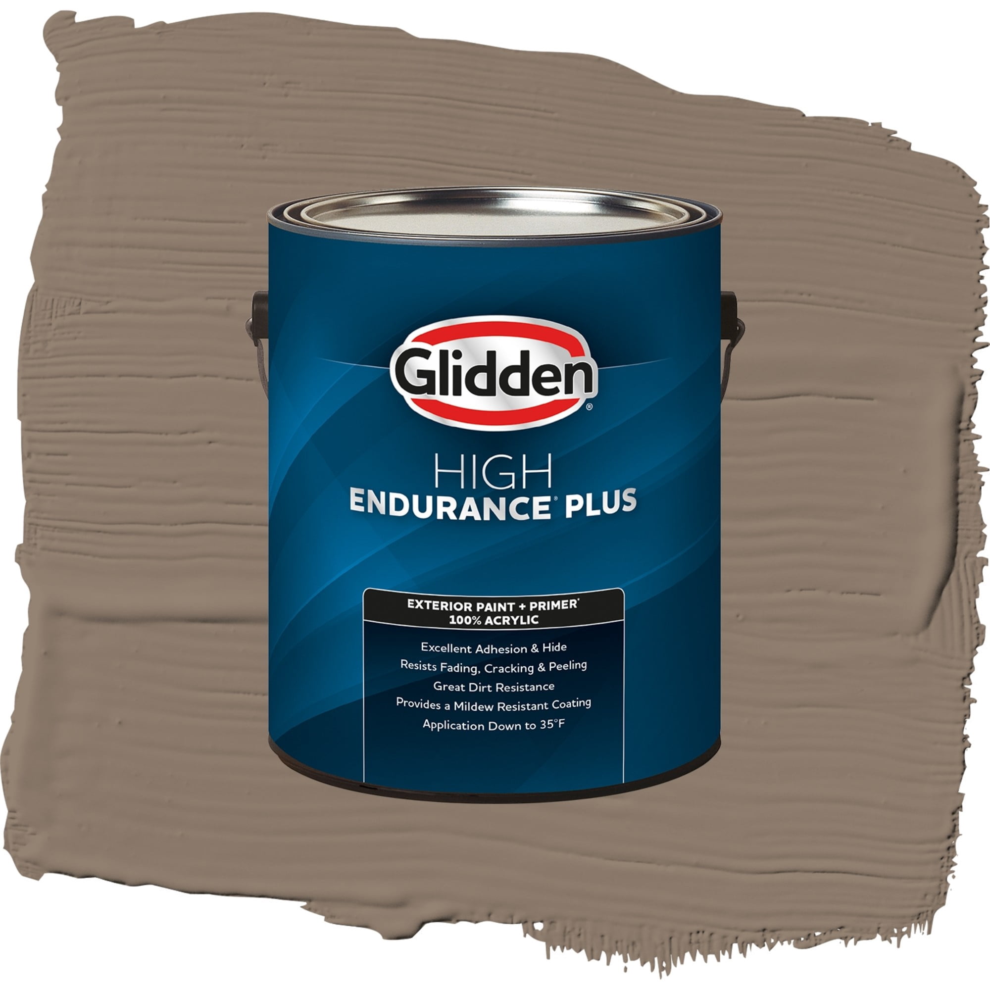 Glidden High Endurance Plus Thunderbird Semi Gloss Exterior Paint and Primer, 1 Gallon