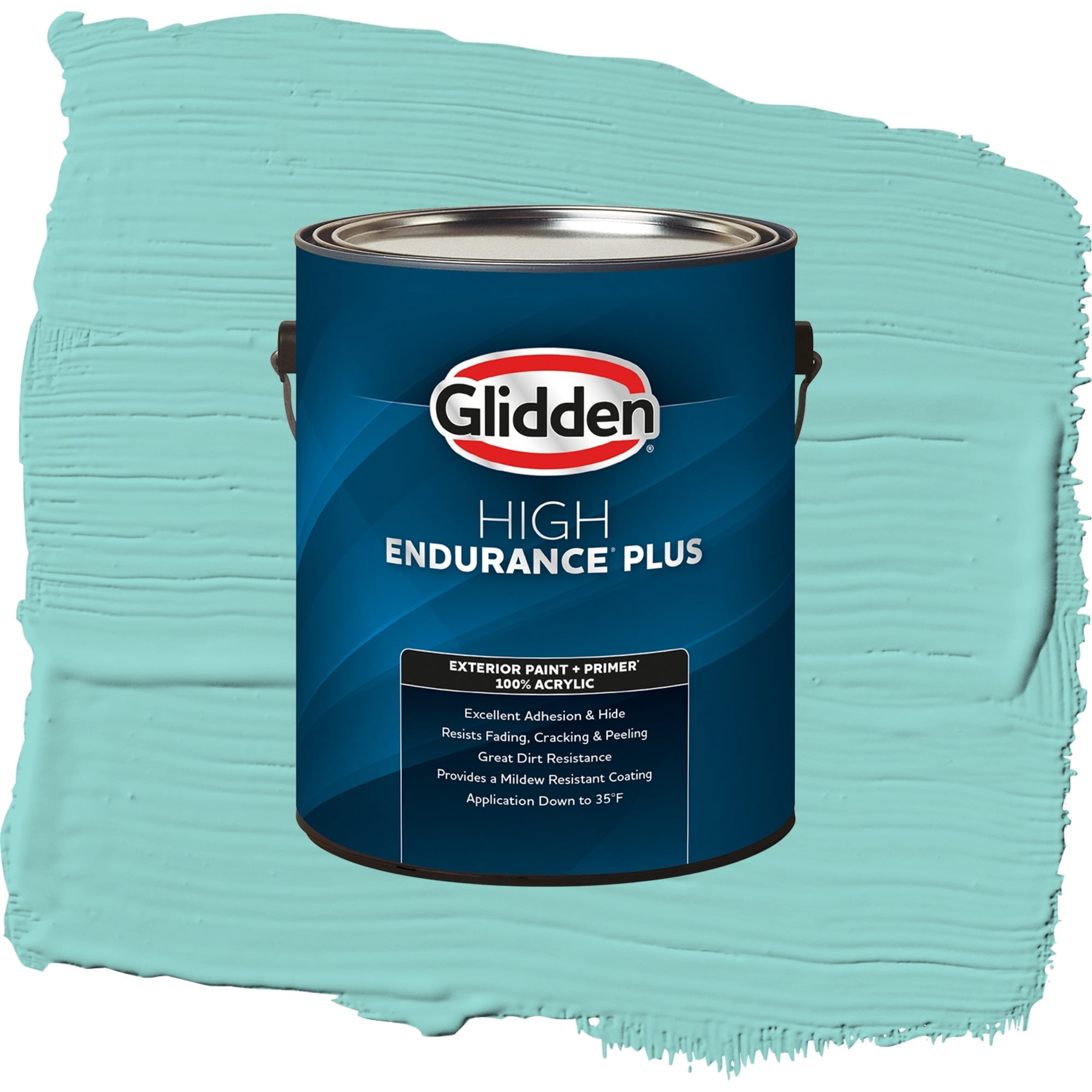 Glidden High Endurance Plus Tropical Holiday Flat Exterior Paint and Primer, 1 Gallon