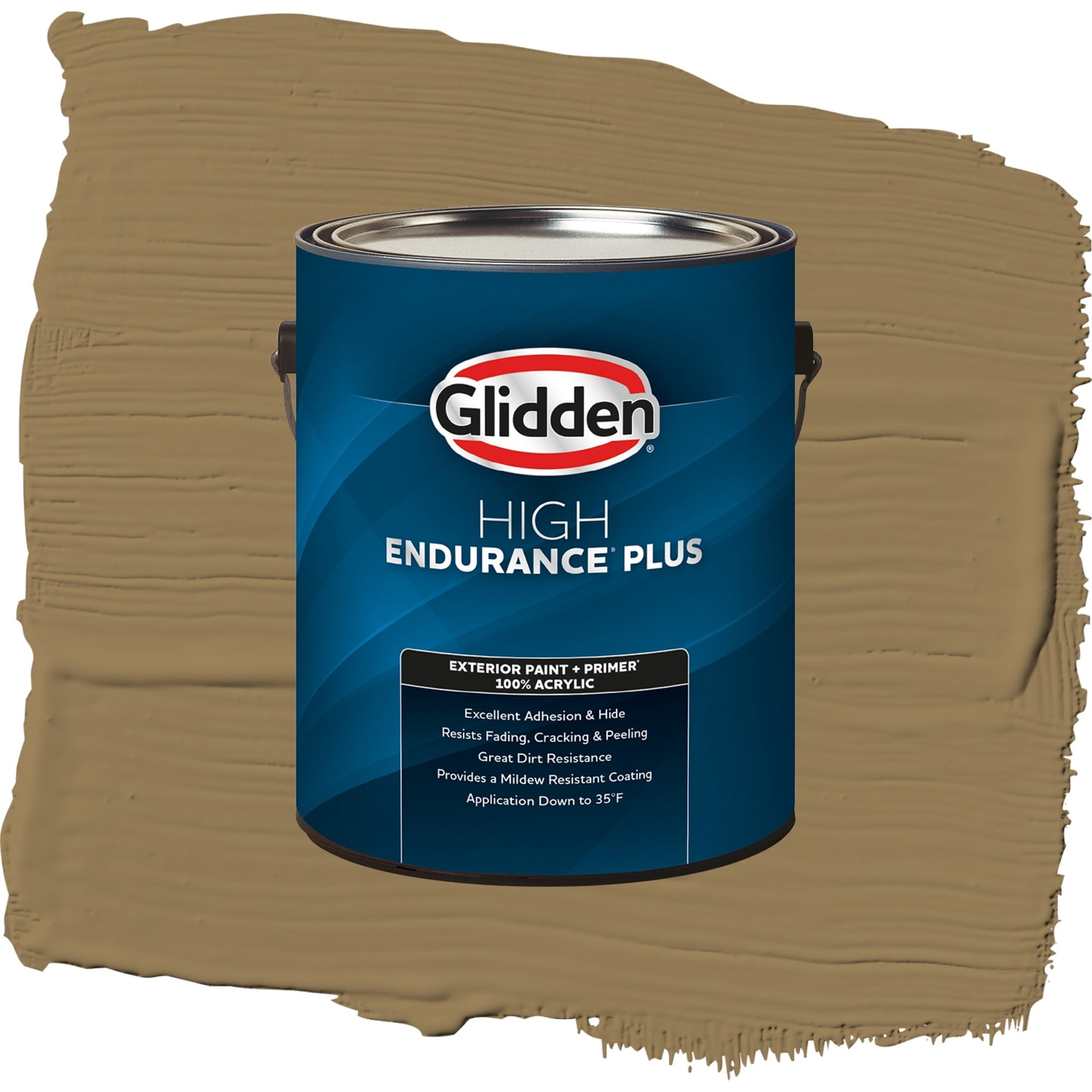Glidden High Endurance Plus Tweed Satin Exterior Paint and Primer, 1 Gallon