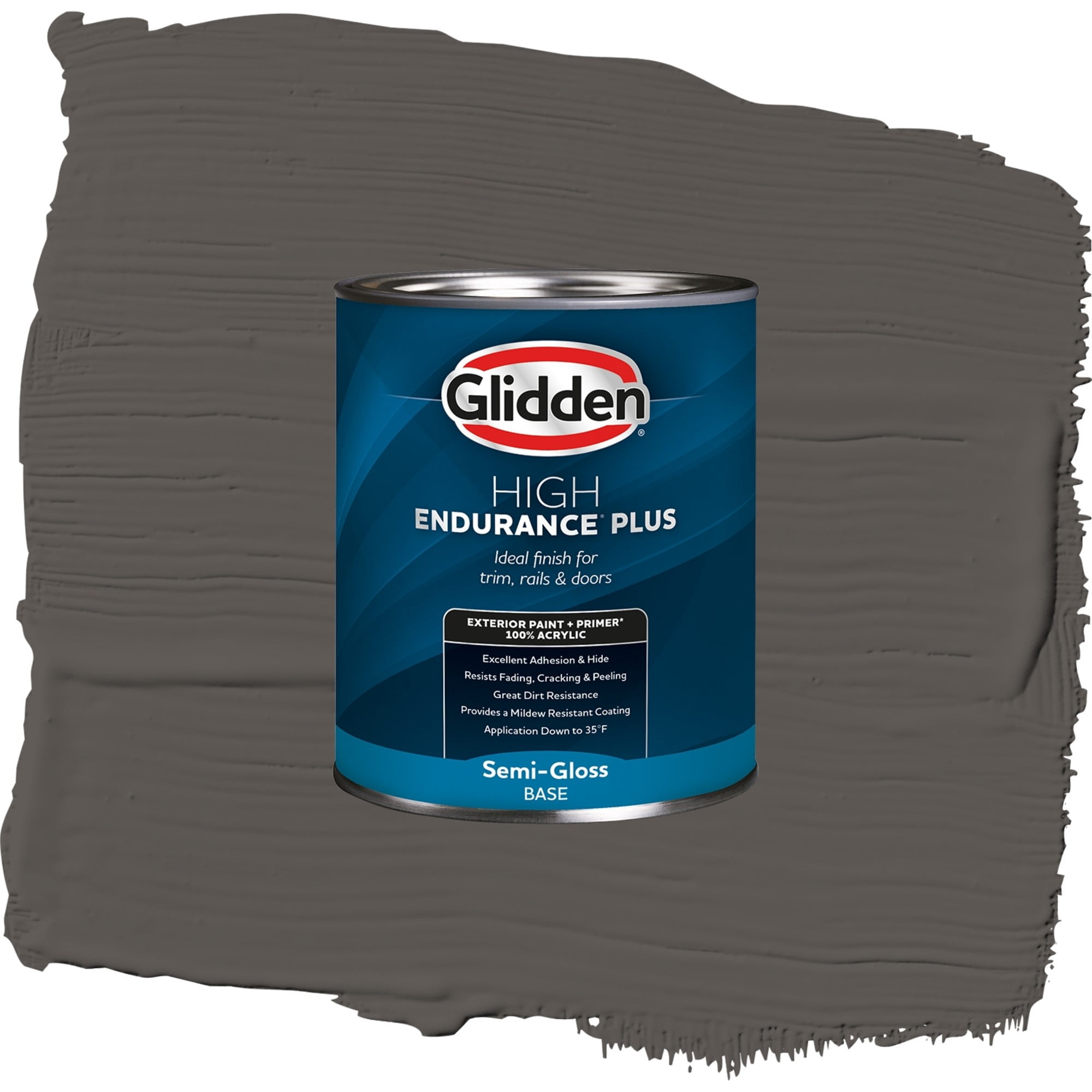 Glidden High Endurance Plus Undercover Semi Gloss Exterior Paint and Primer, 1 Quart