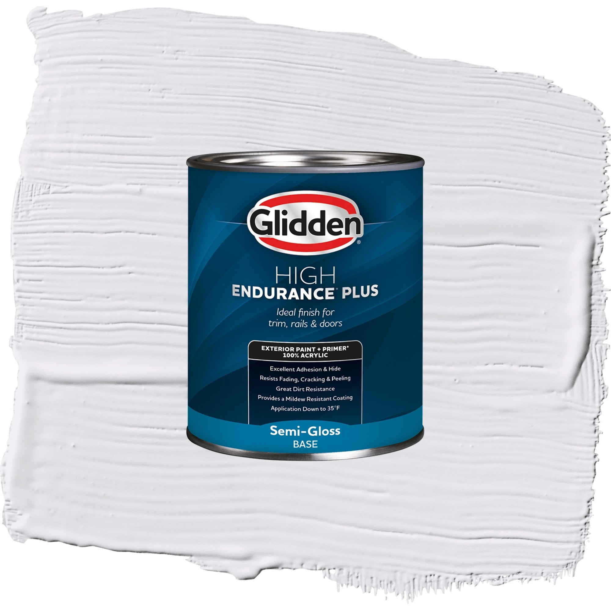 Glidden High Endurance Plus Violet Hush Semi Gloss Exterior Paint and Primer, 1 Quart