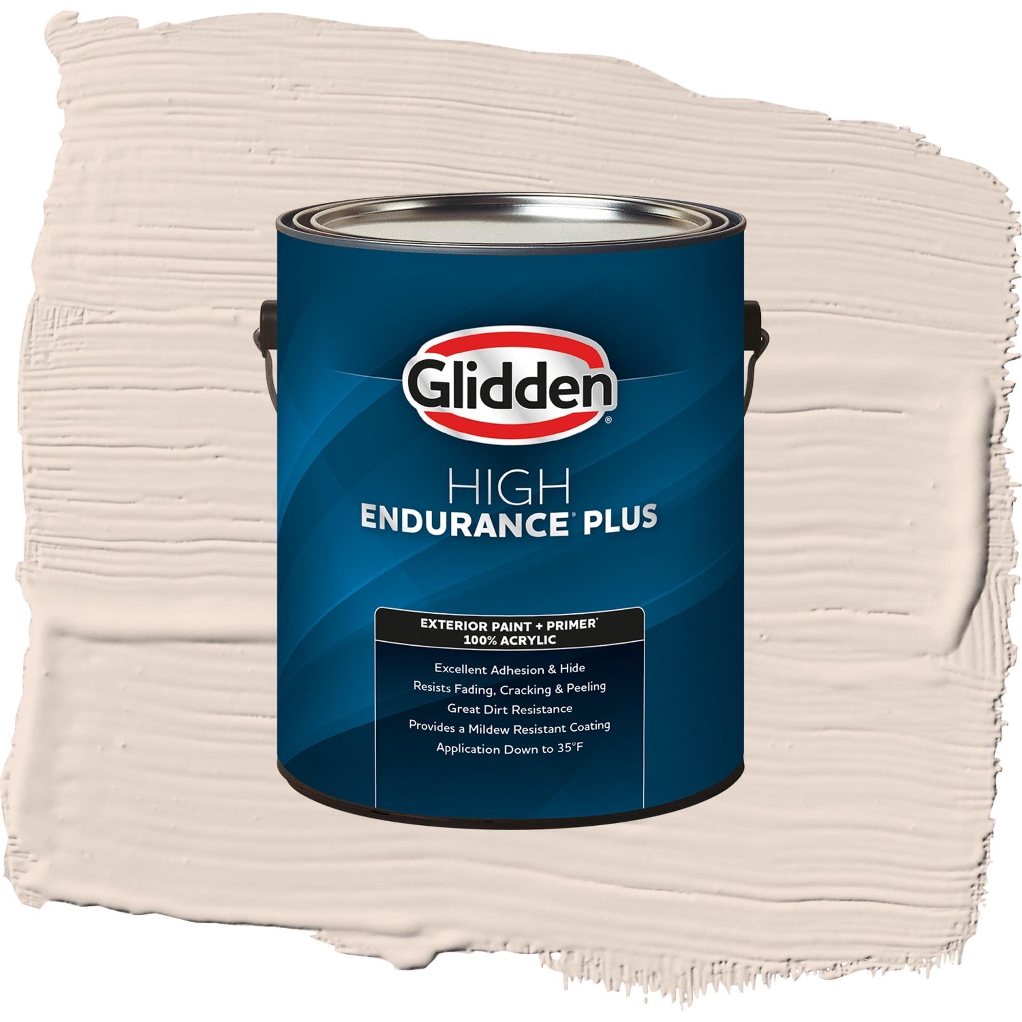 Glidden High Endurance Plus Warmstone Flat Exterior Paint and Primer, 1 Gallon