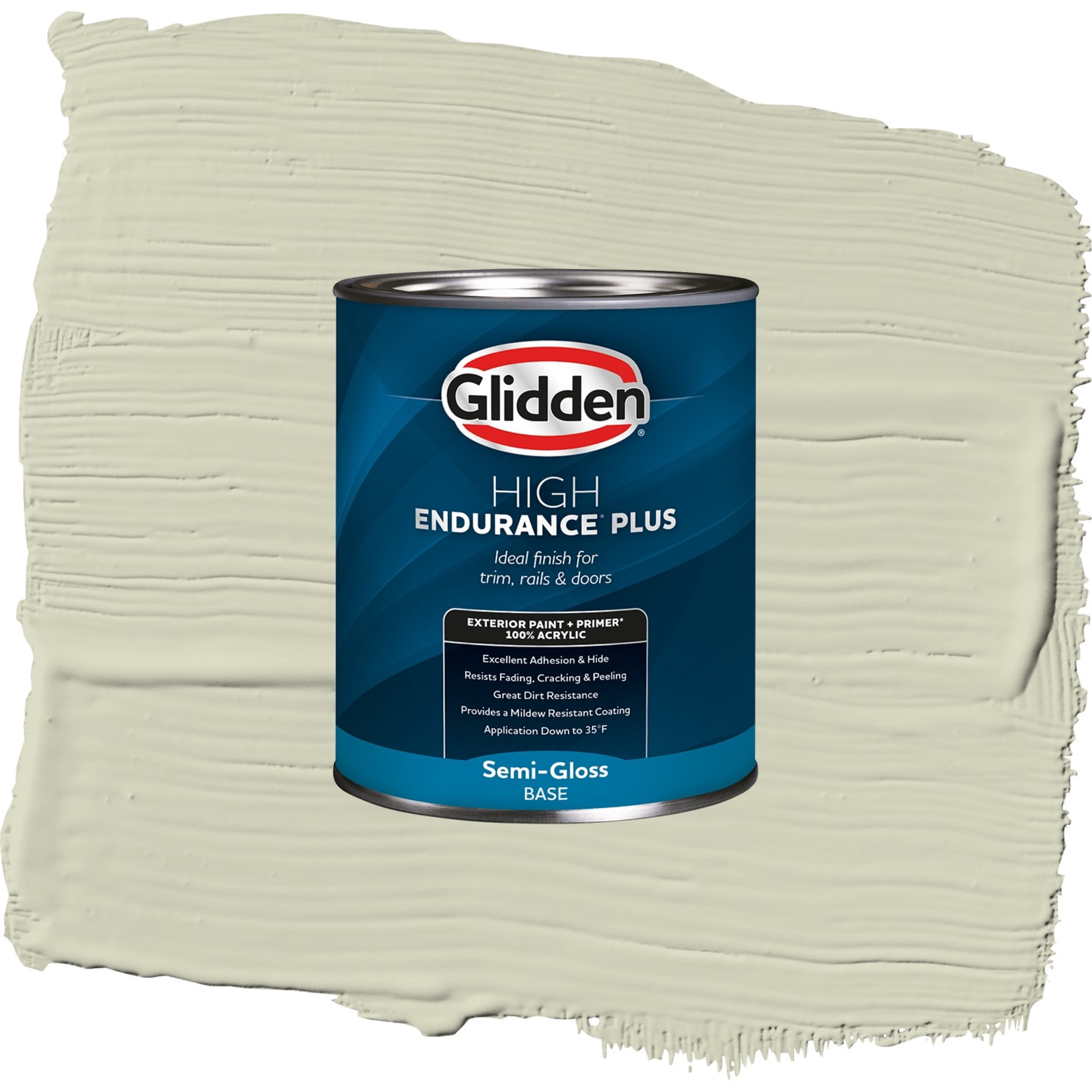 Glidden High Endurance Plus With A Twist Semi Gloss Exterior Paint and Primer, 1 Quart
