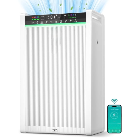 HEPA Air Purifier for Home Bedroom Large Room Up to 3500 Ft², Air Cleaner with Washable Pre-Filter,Air Quality Monitor, ECO Mode, Pet Mode for Pets, Dust, Pollen