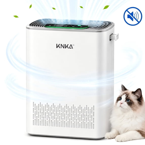 Air Purifier for Home Large Room Up to 1123 ft², H13 HEPA Air Purifier for Home Pets Allergies, Air Quality Monitor, Washable Pre-Filter, Auto & Quiet Sleep Mode for Smoke, Dust, Odor & Pollen