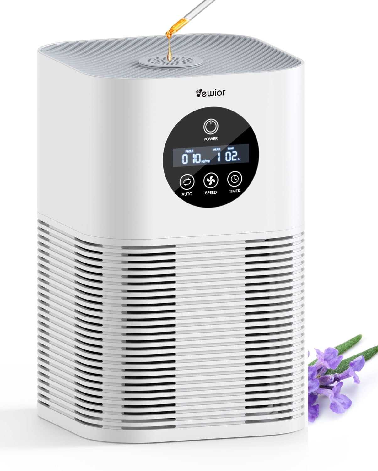 HEPA Air Purifier for Home Large Room up to 600 Sq.ft H13 True HEPA Filter Air Cleaner for Pet Hair Allergies 99.97 Smokers Odors Dust Pollen