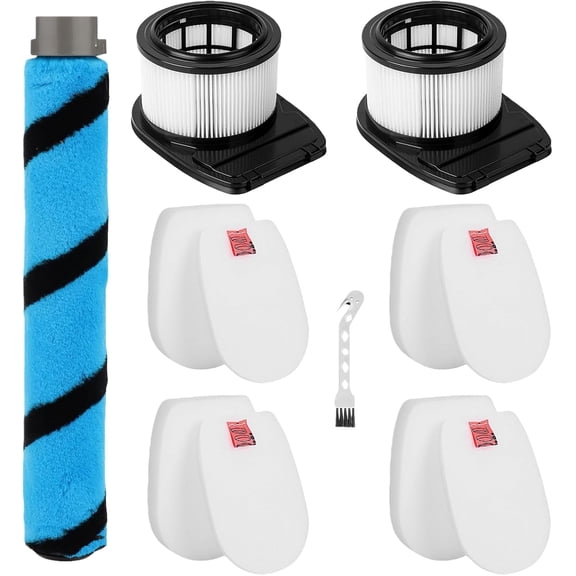 HEPA Filter Brush Roller Accessories Compatible with Shark IZ682H Vertex Pro Lightweight Duo Clean PowerFins Cordless Stick Vacuum Cleaner Replacement Parts XHFIZ500 XFFKIZ600