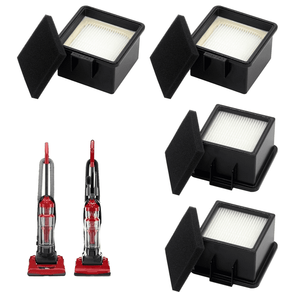 HEPA Filter & Foam Filter Replacement for Dirt Devil F43 2PY1105000 1PY1106000, Compatible with Easy Lite Cyclonic Quick Vac UD20005 and Extreme Cyclonic Quick Vac UD20010 Upright Vacuum Cleaner