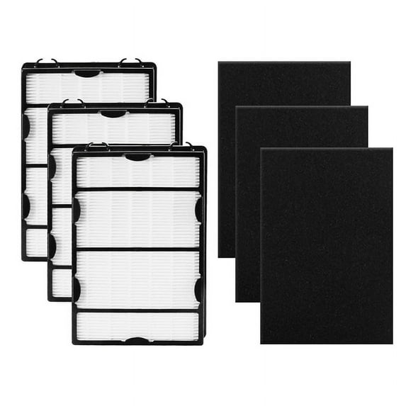 3 * HEPA filters 3 * carbon filters-As shown