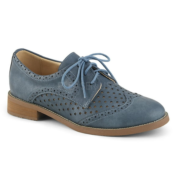 HEPBURN-26, 1 Heel Wingtip Oxford Shoes