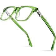HEPIDEM Acetate Glasses Frame Men Square Eyeglasses Optical Spectacles  9395 Green