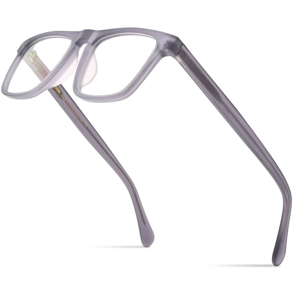 HEPIDEM Matte Acetate Glasses Frame Men Vintage Square Eyeglasses Optical Spectacles (9283 Matte Gray)