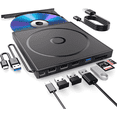HEPLUBAN External CD/DVD Drive for Laptop, DVD Player for Laptop, 8 in ...