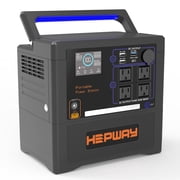 HEPWAY Euler P1300 Portable Power Station 1300W1500W Peak 1154Wh LifePO4, 4X120V AC Output Solar Generator, Support Refrigerator Mode Power Bank For Outdoor Camping RV Home Backup