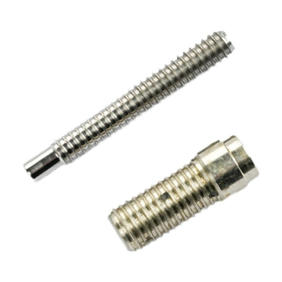 Luwecf 2 Pieces Billiards Pool Cue Joint Pin Insert Metal Billiard Extension Screws