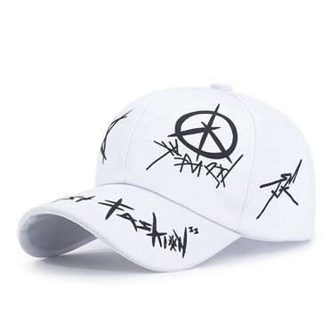 "I Hot Love Haters" Funny Baseball Cap - White Snapback Hat With Humorous Saying