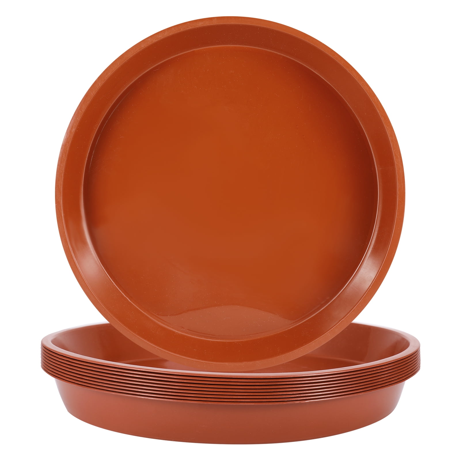 HEQUSIGNS 10PCS 12 inch Plant Saucer, Durable Thicker Plastic Plant Pot