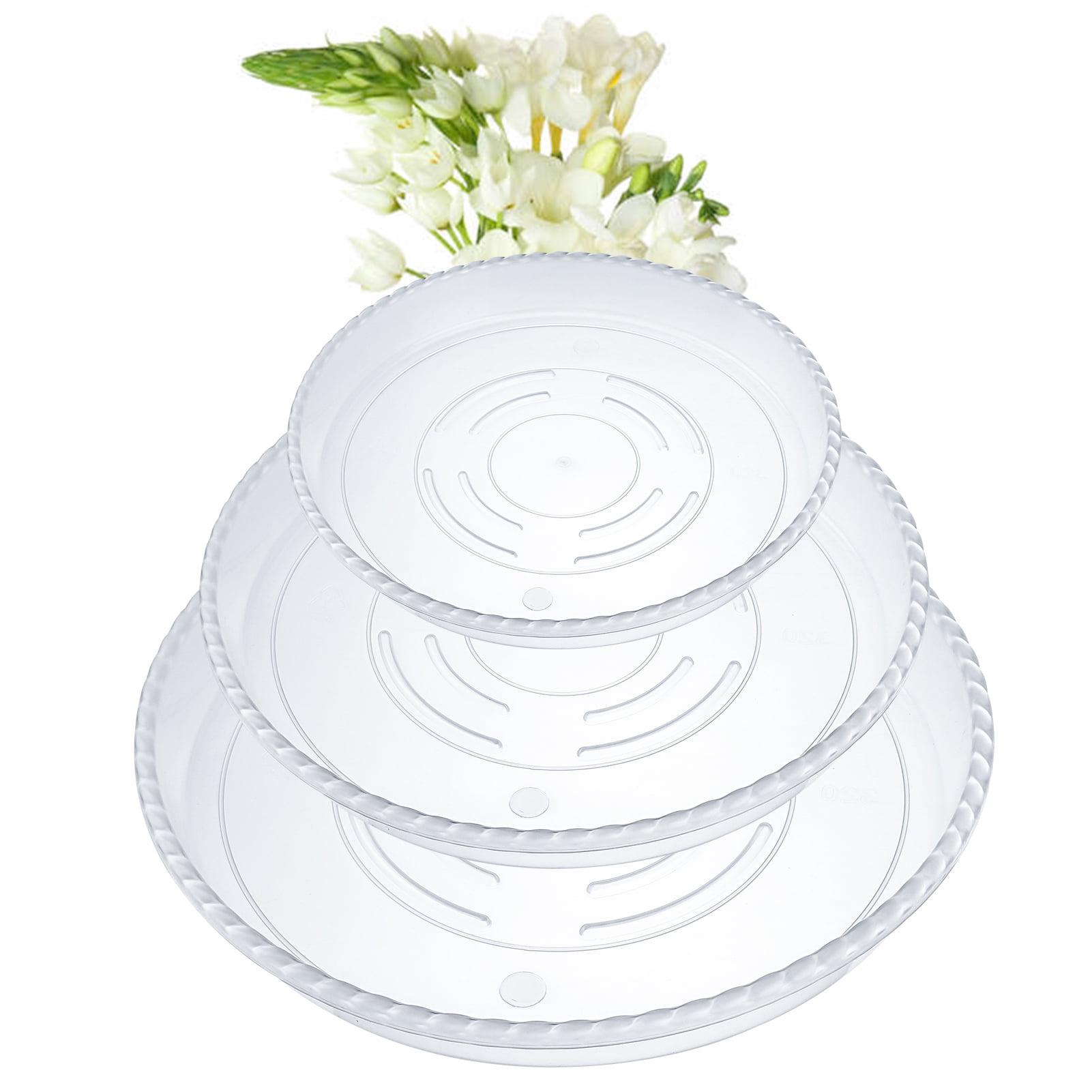 HEQUSIGNS 12 Pack Plant Saucer, 8, 10, 12 inch 3 Size Durable Thicker