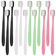 HEQUSIGNS 12 Pcs Micro-Nano Manual Toothbrush, Extra Soft Bristle Nano Toothbrush with 20000 Soft Bristles for Sensitive Teeth Pregnant Women Elderly Children
