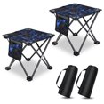 thumbnail image 1 of HEQUSIGNS 2PCS Folding Camping Stool, Portable Outdoor Camping Chair with Storage Bag, Lightweight 450 LB Bearing Capacity Chair for Adult Fishing Hiking Gardening, 1 of 7
