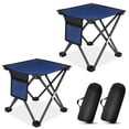 thumbnail image 1 of HEQUSIGNS 2PCS Folding Camping Stool, Portable Outdoor Camping Chair with Storage Bag, Lightweight 450 LB Bearing Capacity Chair for Adult Fishing Hiking Gardening, 1 of 7