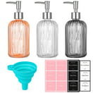 https://i5.walmartimages.com/seo/HEQUSIGNS-3-Pack-14-Oz-Clear-Glass-Soap-Dispenser-Rust-Proof-Stainless-Steel-Pump-Refillable-Liquid-Labels-Funnel-Bathroom-Kitchen_ed0985ef-7459-4bce-9a4a-1fa3b0b15297.4ec6b6e5a9beab838853b095f85b327d.jpeg?odnHeight=132&odnWidth=132&odnBg=FFFFFF