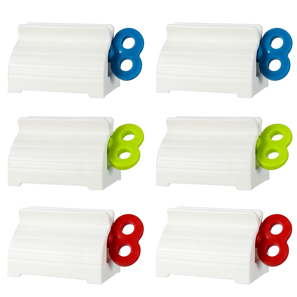 4 Ez Plastic Tube Squeezer Toothpaste Dispenser Holder Rolling Bathroom