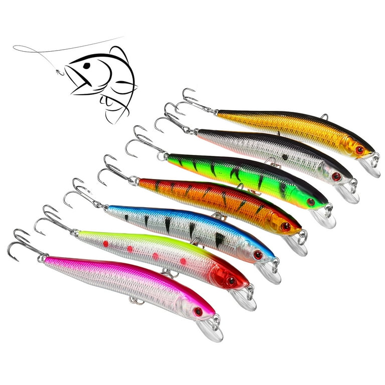 Fflybg New Mixed Fishing Lure Set Soft And Hard Bait Kit Minnow