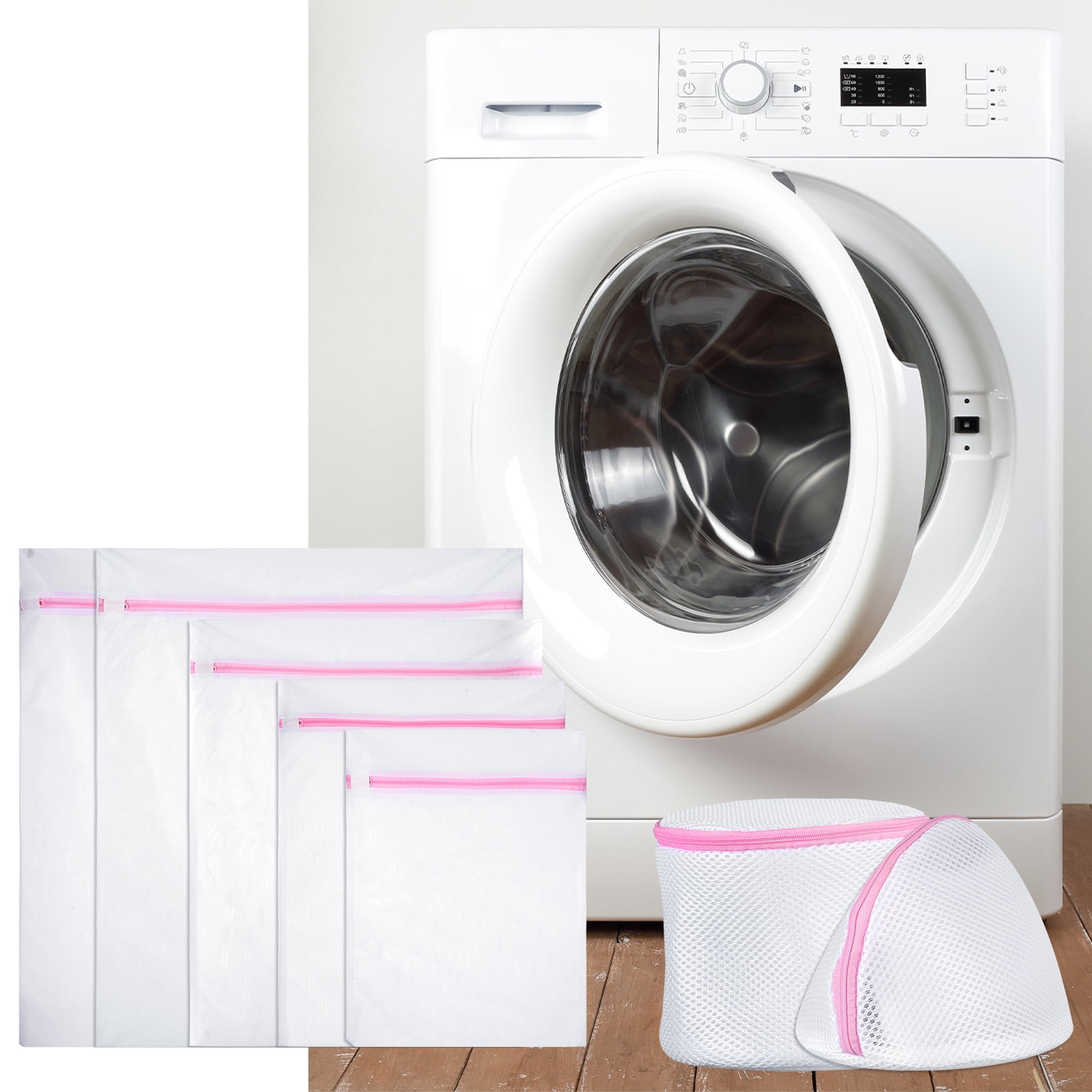 HEQUSIGNS 7Pcs Mesh Laundry Bags, Garment Washer, Net Washing Bags for