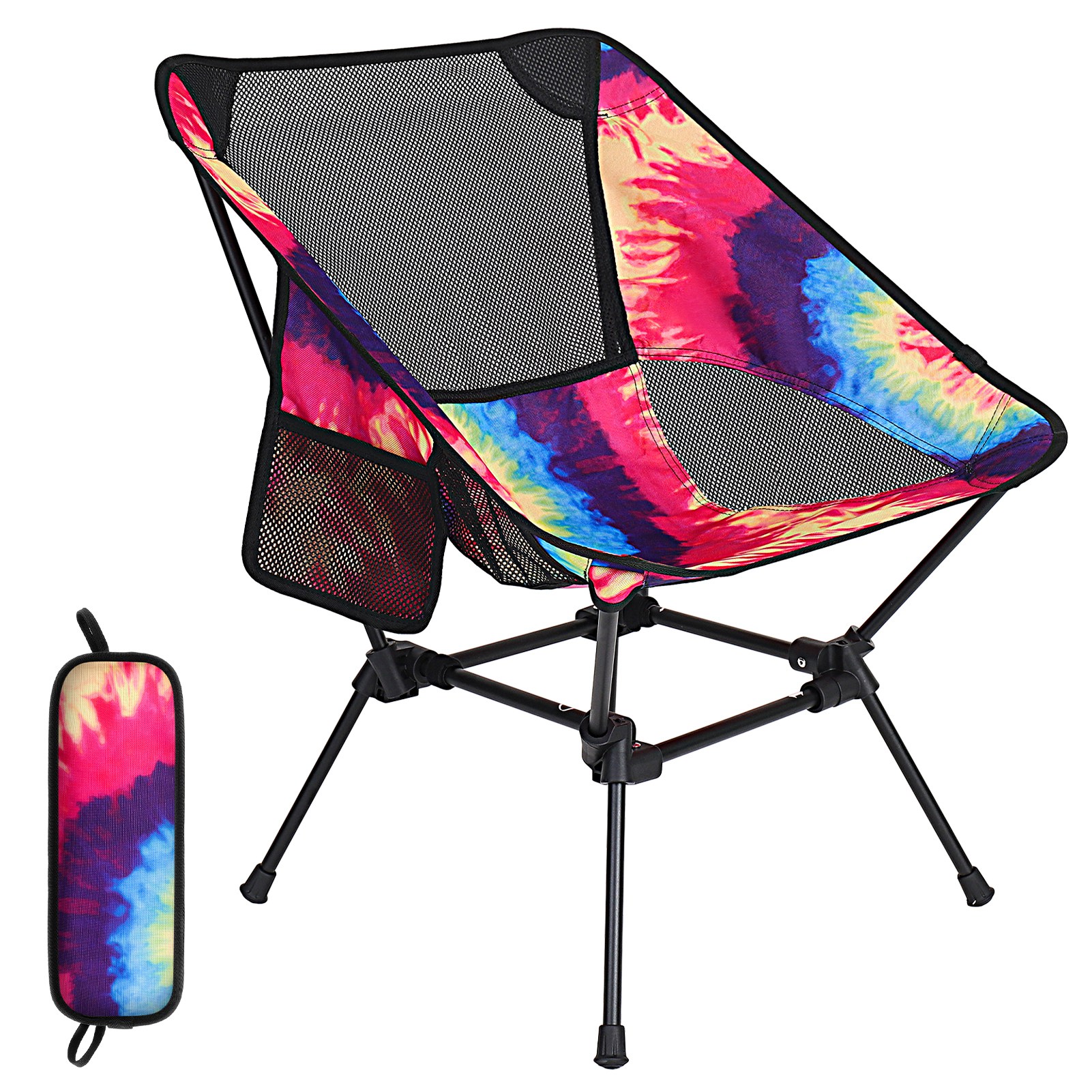 HEQUSIGNS Lightweight Backpack Camping Chair, Compact Backpacking Chair Folding Camping Chair