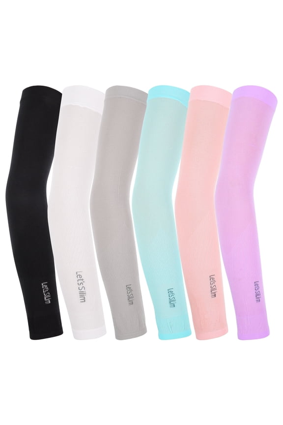 6Pair Cooling Arm Sleeves Ice Silk UV Protection Compression for Men and Women