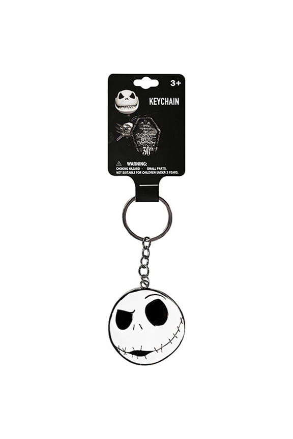 HER Accessories - Disney Nightmare Before Christmas Metal Keychain - JACK SKELLINGTON HEAD