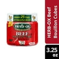 thumbnail image 1 of HERB-OX Beef Bouillon Cubes, 25 Count, Shelf-Stable, 3.25 oz Plastic Jar, 1 of 5