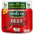 HERBOX Beef Bouillon Cubes, Beef Stock Seasoning, 25 Count, Plastic