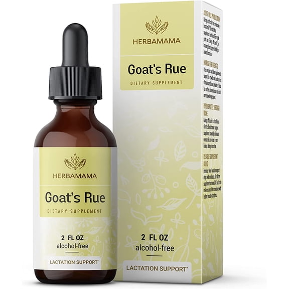 HERBAMAMA Goat's Rue Liquid Drops- Galega Officinalis Breastfeeding Supplements 2 fl oz